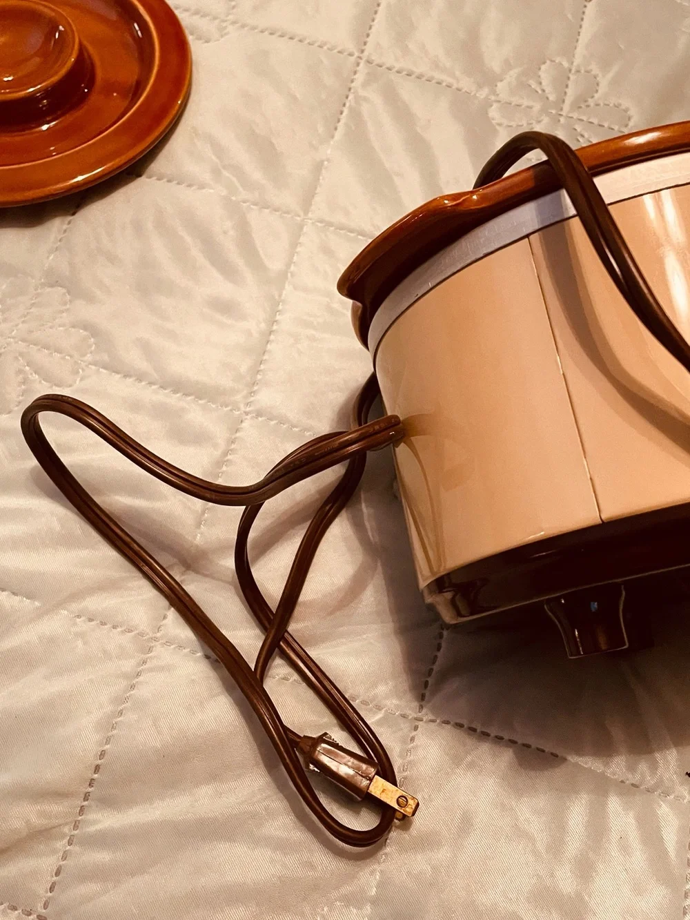 Jr. Cookin Crock Removable Stoneware Slow Cooker - Peach/Tan